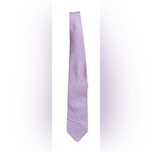 Brooks Brothers Makers & Merchants 100% Silk Tie Lavender Pink Medallion